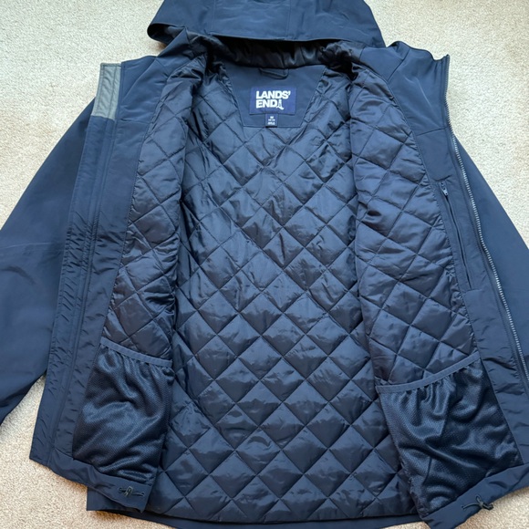Lands' End Men's Classic Squall Jacket Size M (38-40) Navy Blue (New w/o tags) - Picture 3 of 10